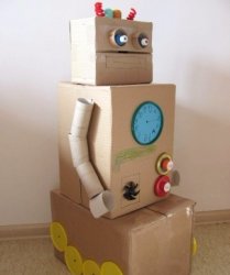 Картонный робот своими руками 