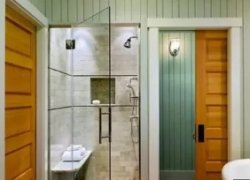 Стеклянные двери для туалета и ванной комнаты